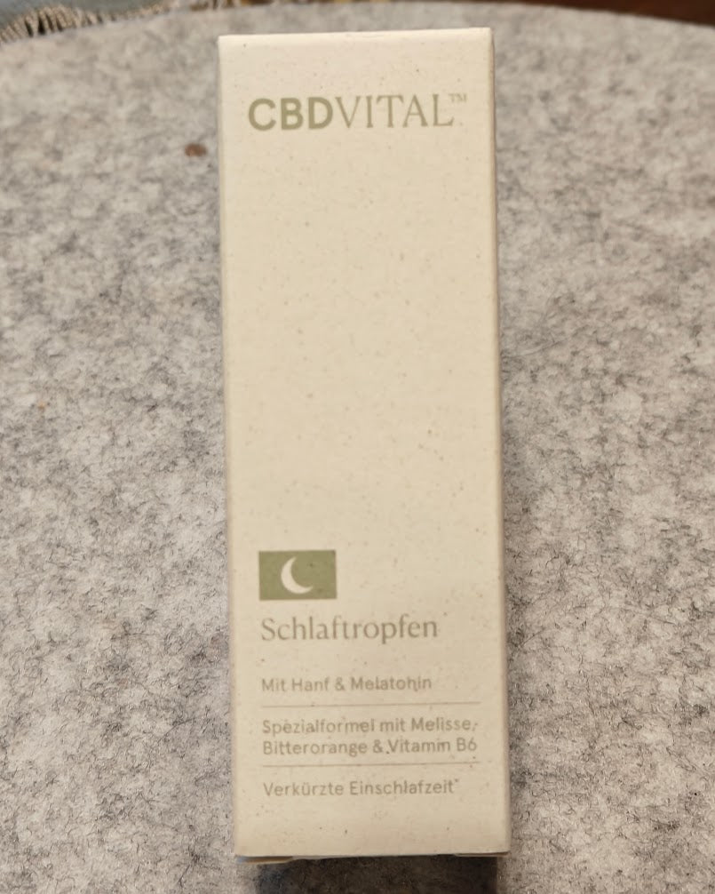 Schlaftropfen mit Hanf und Melatonin für einen erholsamen Schlaf