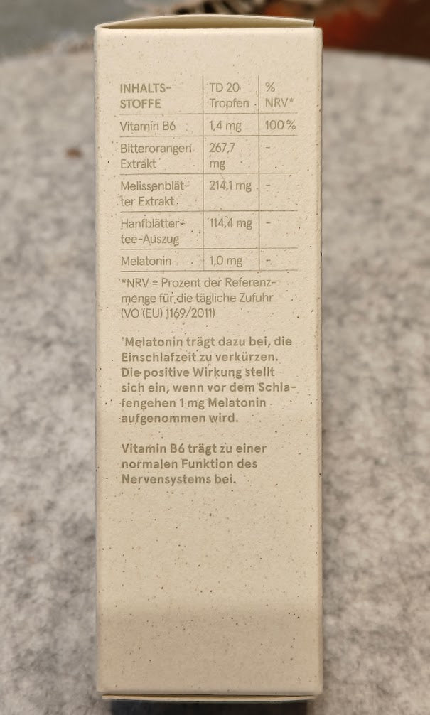 Schlaftropfen mit Hanf und Melatonin für einen erholsamen Schlaf